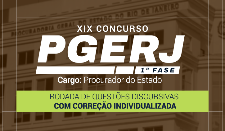 PGERJ - RODADA DE QUEST�ES COM CORRE��O INDIVIDUALIZADA